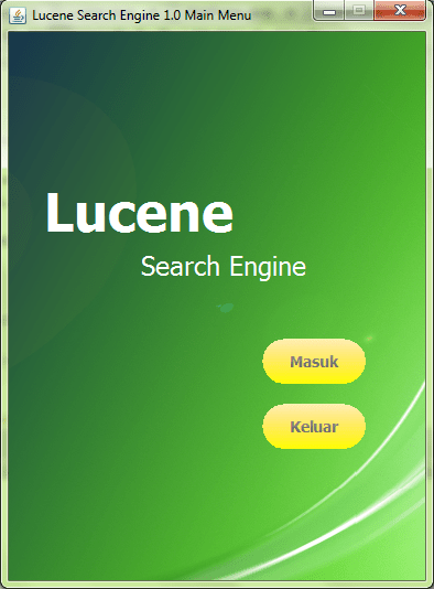 Lucene Search Engine Aplikasi